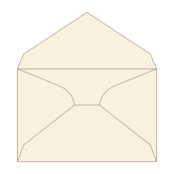 Curved Flap Envelope open