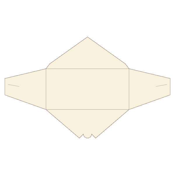 Diagonal Lock Envelope folding its sides, tucking its lower shoulders into the slots, then closing