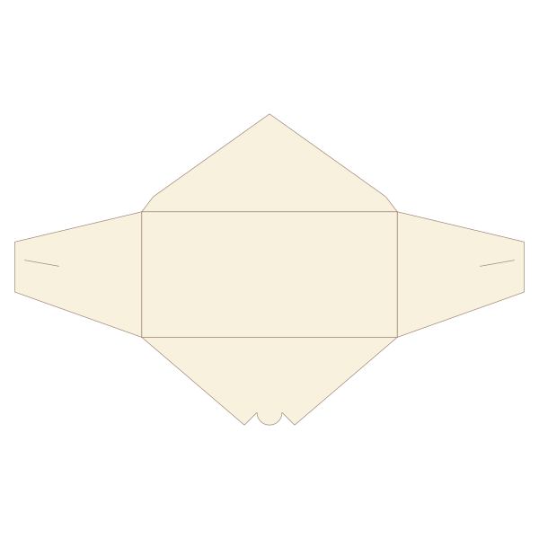 Diagonal Lock Envelope open