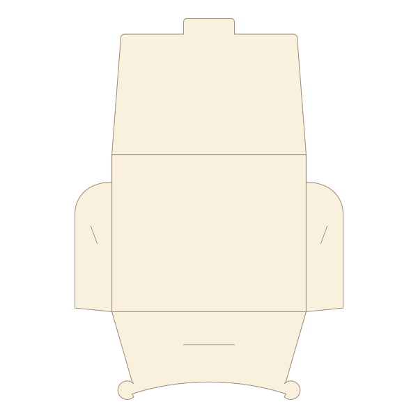 Side Lock Envelope unfolded