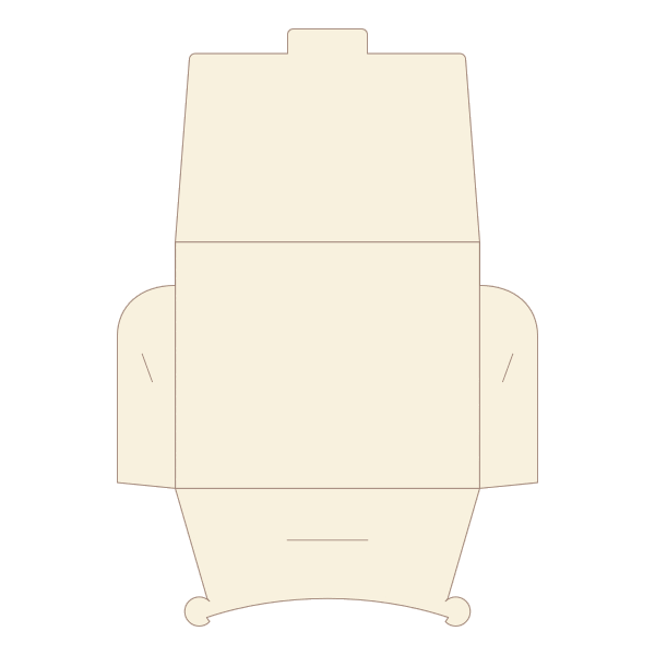 Side Lock Envelope inserting its lobes through the side slots, then closing