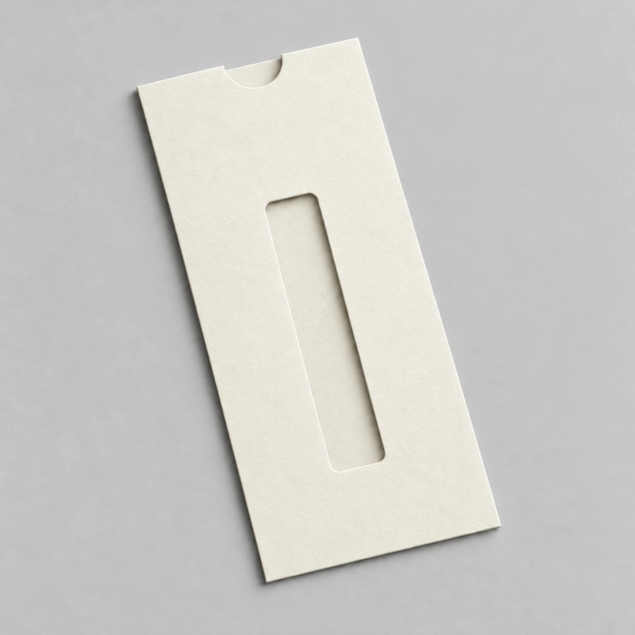 Avorio envelope, open and closed