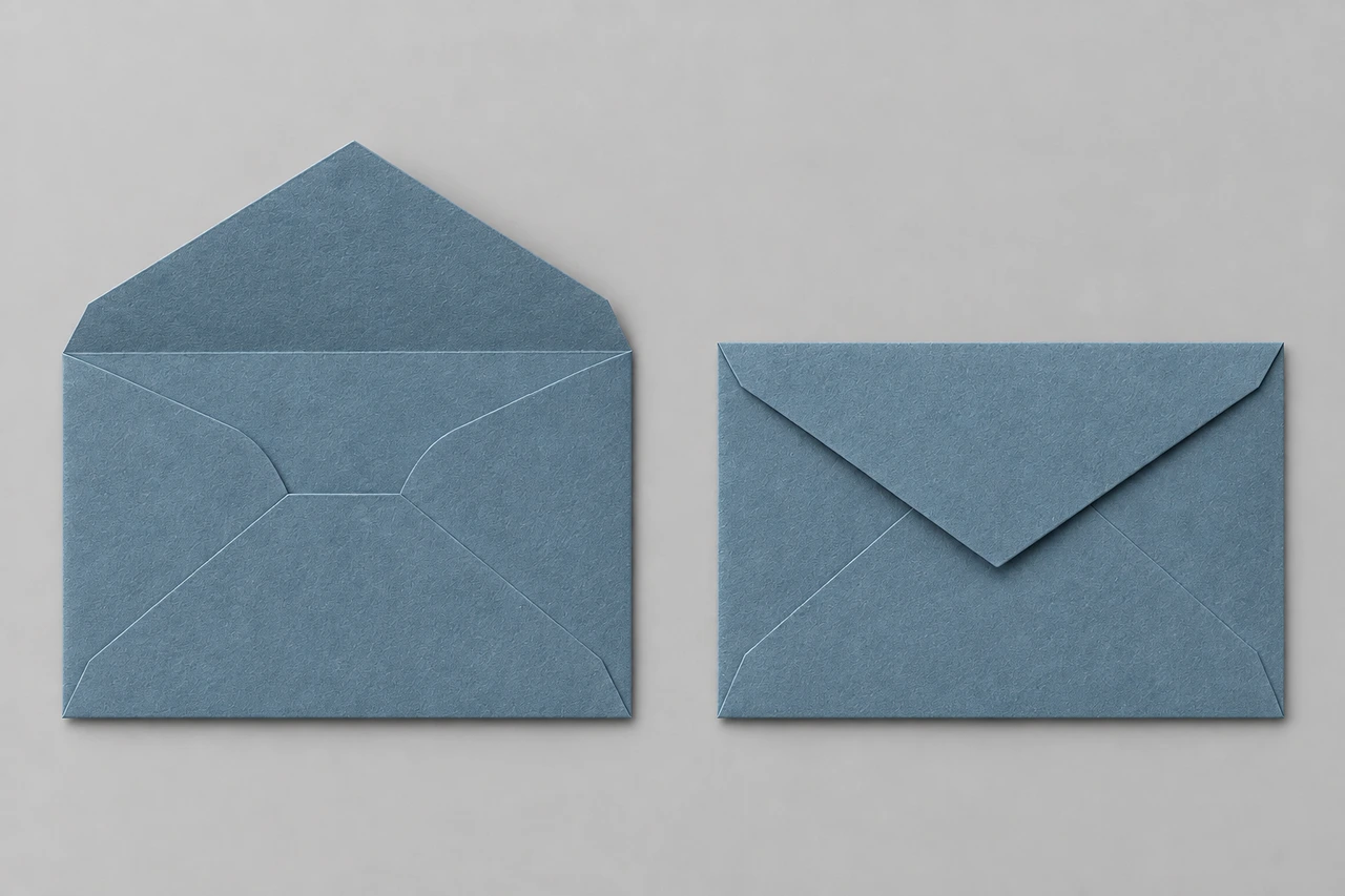 Acqua envelope, open and closed