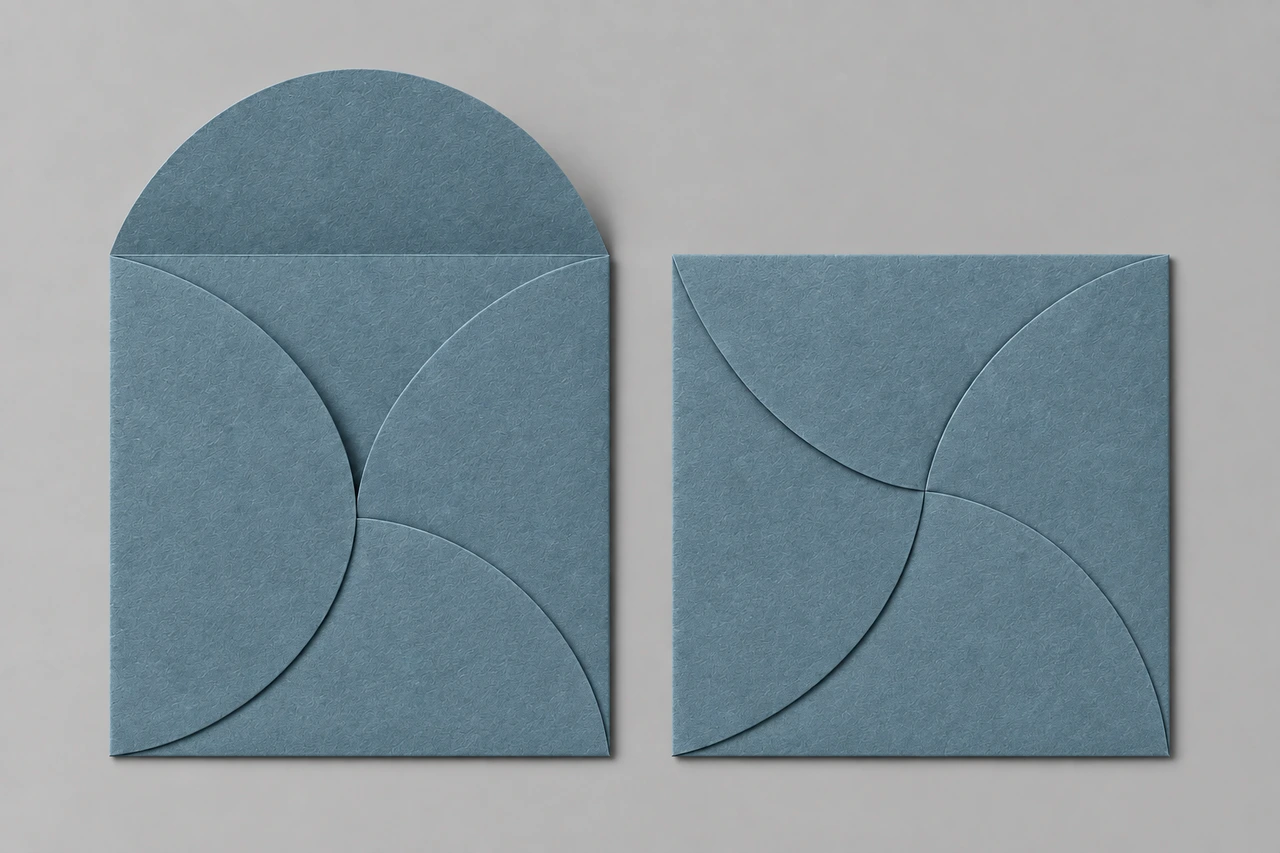Acqua envelope, open and closed